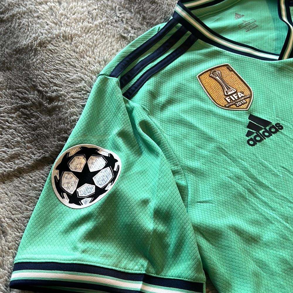 Real Madrid #5 Raphael Varane 2018-19 Adidas UEFA Champions League Away Jersey - Picture 7 of 9